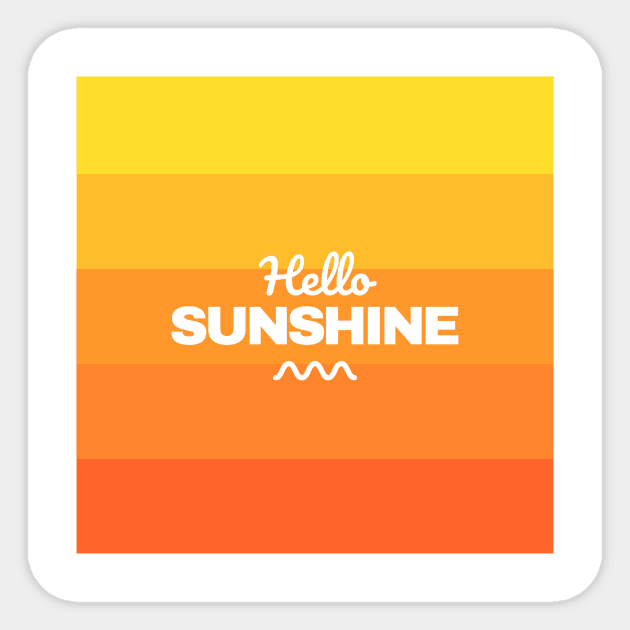 Sunshine Sticker by Zazavectorarts